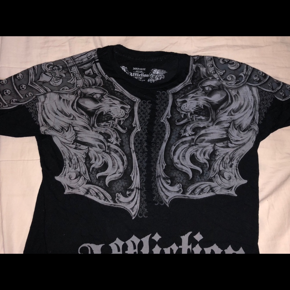 Black Affliction Gladiator Shirt - image 4